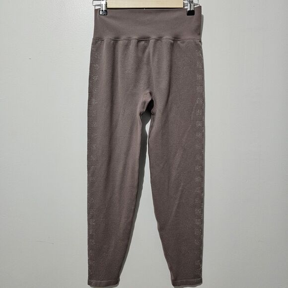 PINK Active - Leggings Seamless High Waisted Shimmer - Size M - Dusty Mauve - Picture 2 of 7